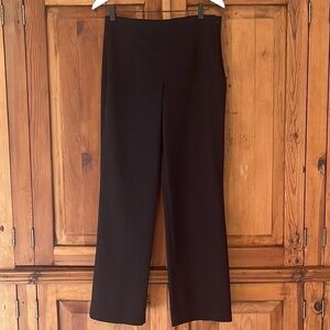 NIC+ZOE BLACK HIGH WONDER STRETCH STRAIGHT FULL LENGTH PANT Sz. 8